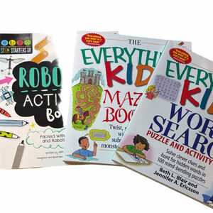 STEM, Maze, Word Search Activity Book Bundle | EUC